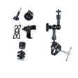 7 inch Adjustable Friction Articulating Magic Arm + Large Claws Clips with Phone Clamp (Black) - Camera Gimbal by PMC TechLife | Online Shopping South Africa | PMC TechLife | Buy Now Pay Later Mobicred