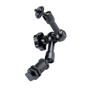 7 inch Adjustable Friction Articulating Magic Arm + Large Claws Clips with Phone Clamp (Black)