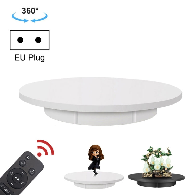 42cm Electric Rotating Display Stand Video Shooting Props Turntable, Load: 100kg, Plug-in Power, EU Plug(White)