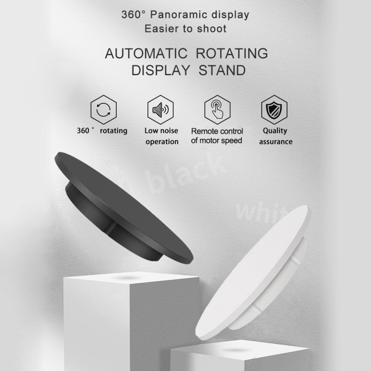 42cm Electric Rotating Display Stand Video Shooting Props Turntable, Load: 100kg, Plug-in Power, EU Plug(White)