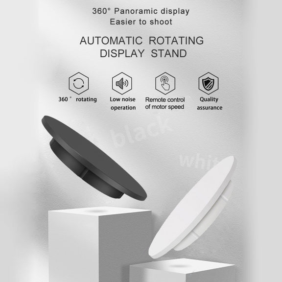42cm Electric Rotating Display Stand Video Shooting Props Turntable, Load: 100kg, Plug-in Power, EU Plug(White)