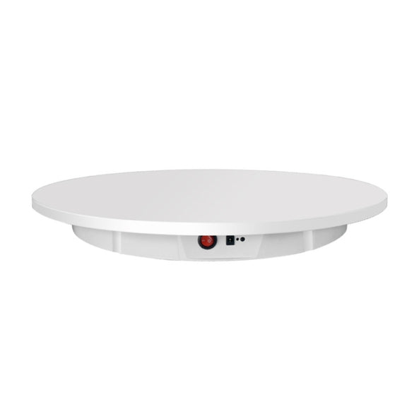 60cm Electric Rotating Display Stand Props Turntable, Load: 100kg, Plug-in Power, EU Plug(White)