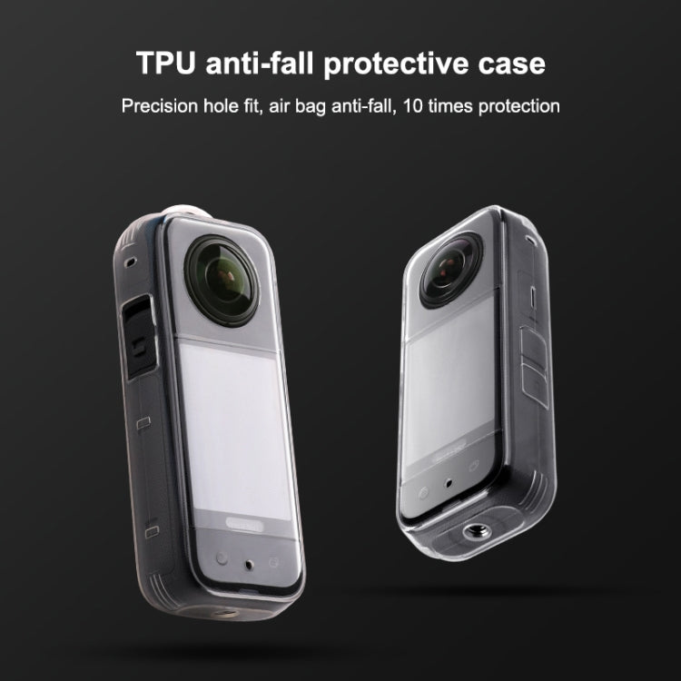 For Insta360 X3 Full Body Clear TPU Protective Case (Transparent)