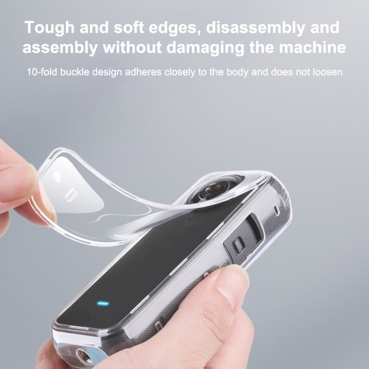 For Insta360 X3 Full Body Clear TPU Protective Case (Transparent)