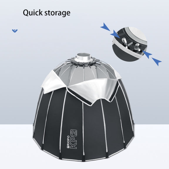 TRIOPO KP2-70 70cm Speedlite Flash Deep Parabolic Softbox Bowens Mount Diffuser(Black)
