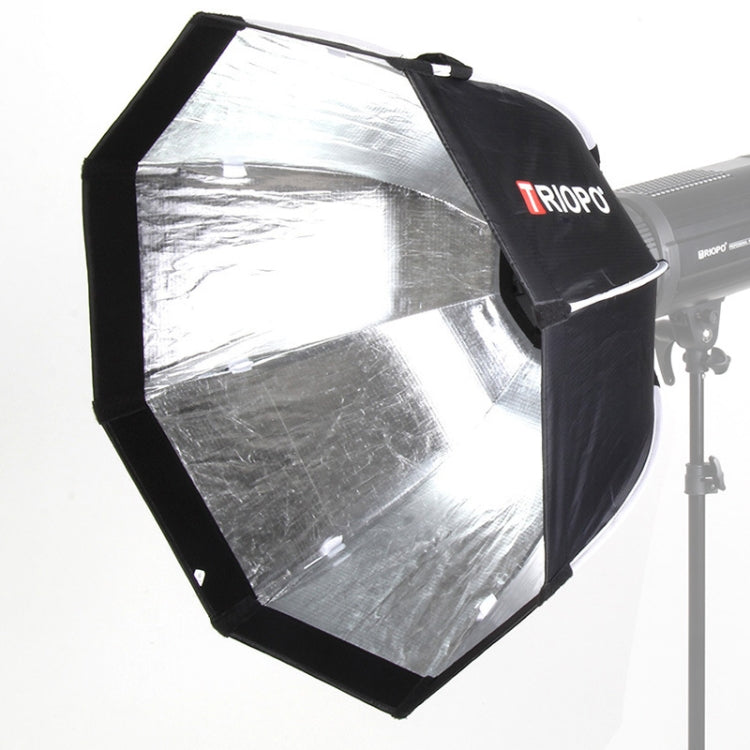 TRIOPO K2-65 65cm Speedlite Flash Octagon Parabolic Softbox Bowens Mount Diffuser (Black)