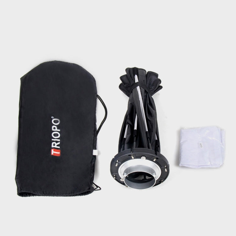 TRIOPO K2-120 120cm Speedlite Flash Octagon Parabolic Softbox Bowens Mount Diffuser (Black)