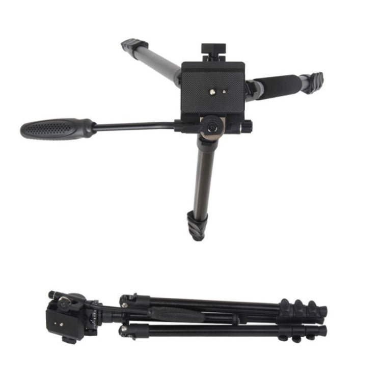 TRIOPO K2808 Aluminum Tripod Mount with HY-350 Heavy Duty Damping Head (Black)