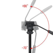 TRIOPO K2808 Aluminum Tripod Mount with HY-350 Heavy Duty Damping Head (Black)