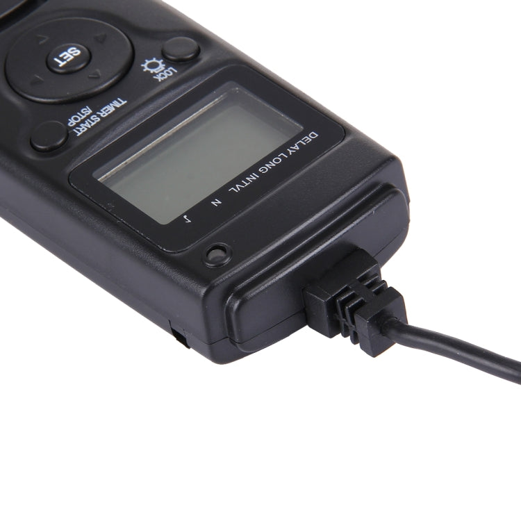 RST-7002 LCD Screen Time Lapse Intervalometer Shutter Release Digital Timer Remote Controller with C8 Cable for CANON 1D/1DS/50D/40D/30D/20D/10D/5D/7D Camera(Black)