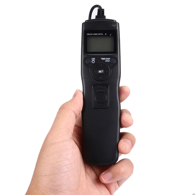 RST-7002 LCD Screen Time Lapse Intervalometer Shutter Release Digital Timer Remote Controller with C8 Cable for CANON 1D/1DS/50D/40D/30D/20D/10D/5D/7D Camera(Black)