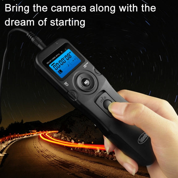 RST-7002 LCD Screen Time Lapse Intervalometer Shutter Release Digital Timer Remote Controller with C8 Cable for CANON 1D/1DS/50D/40D/30D/20D/10D/5D/7D Camera(Black)