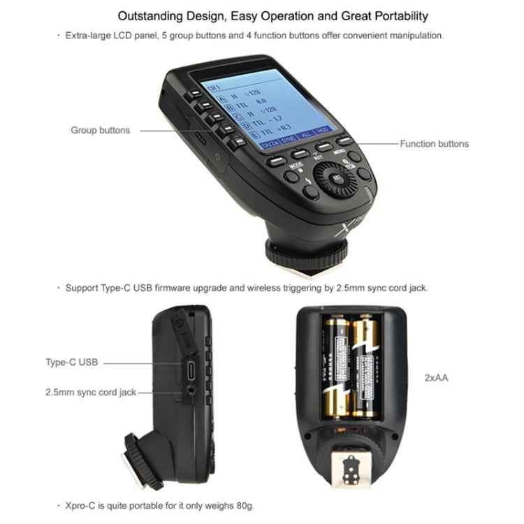 Godox Xpro-P TTL Wireless Flash Trigger for Pentax (Black)
