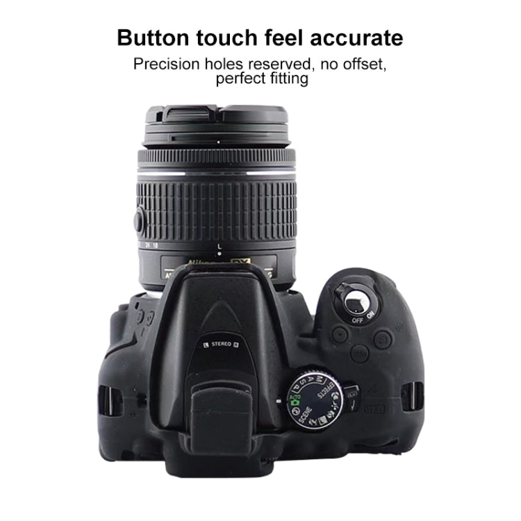 Soft Silicone Protective Case for Nikon D5300(Yellow)