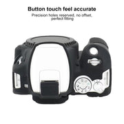 For Canon EOS 200D / EOS 200D Mark II Soft Silicone Protective Case(Black)