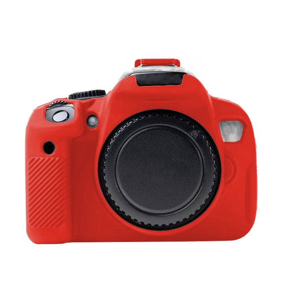 For Canon EOS 600D Soft Silicone Protective Case(Red)