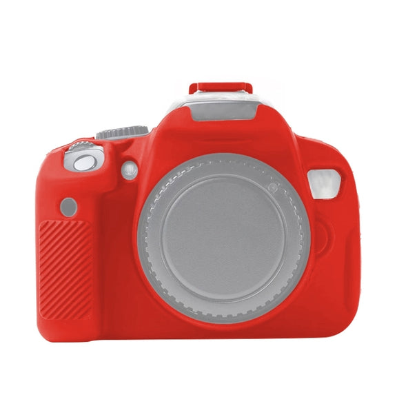 For Canon EOS 600D Soft Silicone Protective Case(Red)