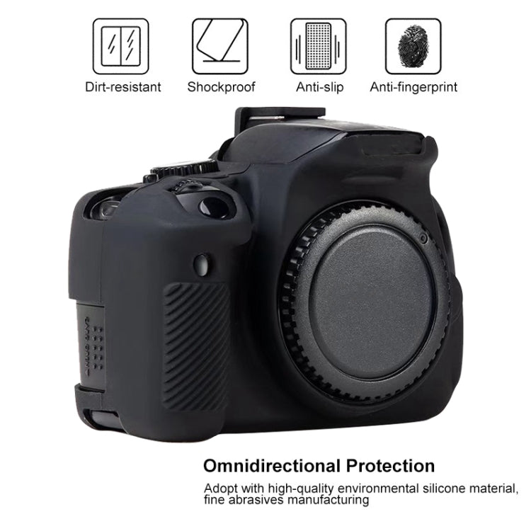 For Canon EOS 600D Soft Silicone Protective Case(Yellow)