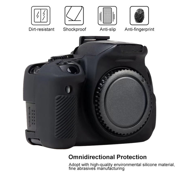 For Canon EOS 600D Soft Silicone Protective Case(Yellow)