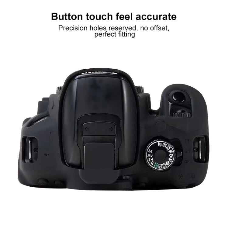 For Canon EOS 600D Soft Silicone Protective Case(Red)