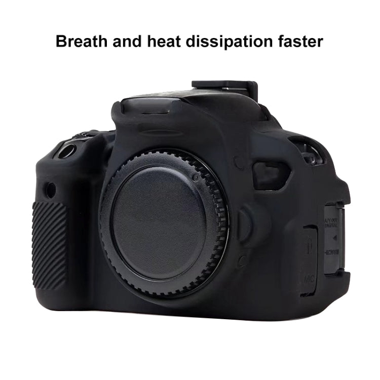 For Canon EOS 600D Soft Silicone Protective Case(Yellow)