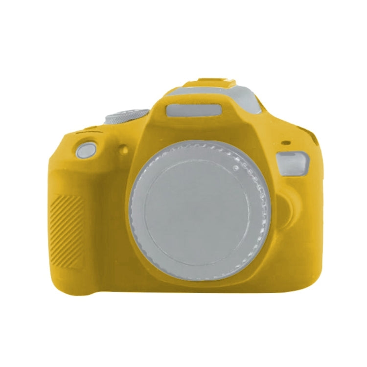 Soft Silicone Protective Case for Canon EOS 2000D (Yellow)