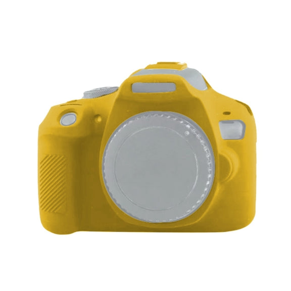 Soft Silicone Protective Case for Canon EOS 2000D (Yellow)