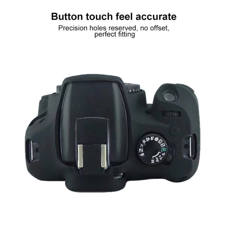 Soft Silicone Protective Case for Canon EOS 2000D (Yellow)