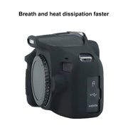 Soft Silicone Protective Case for Canon EOS 2000D (Red)