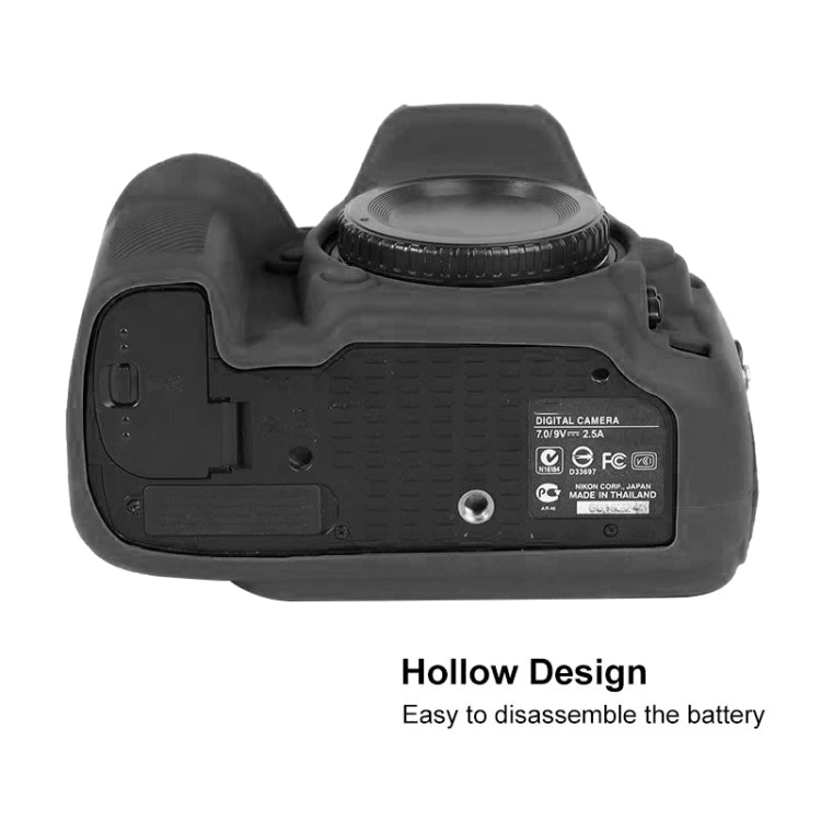 For Nikon D600 / D610 Soft Silicone Protective Case(Yellow)