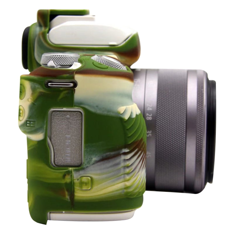 For Canon EOS M50 Mark II / M50 II Soft Silicone Protective Case(Camouflage)