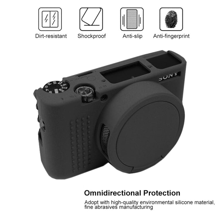 Soft Silicone Protective Case for Sony ZV-1 (Orange)