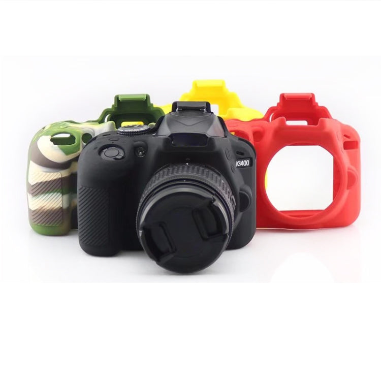 Soft Silicone Protective Case for Nikon D3400 / D3300 (Black)