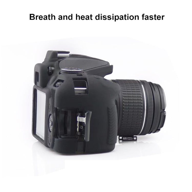 Soft Silicone Protective Case for Nikon D3400 / D3300 (Red)