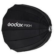 Godox P90H 90cm Deep Parabolic Softbox Reflector Diffuser Studio Light Box (Black)