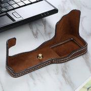 1/4 inch Thread PU Leather Camera Half Case Base for FUJIFILM X-T3/X-T2(Coffee)