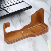 1/4 inch Thread PU Leather Camera Half Case Base for FUJIFILM X-T3/X-T2(Brown)