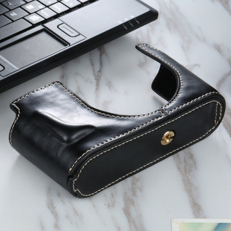 1/4 inch Thread PU Leather Camera Half Case Base for Leica Q2(Black)