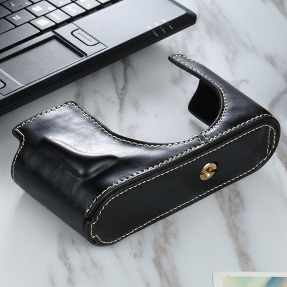1/4 inch Thread PU Leather Camera Half Case Base for Leica Q2(Black)
