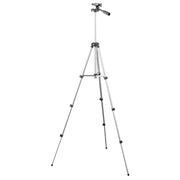 130cm 4-Section Folding Aluminum Alloy Tripod Mount with Three-Dimensional Head(Black)
