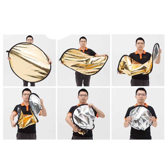 Godox FT01 60cm Round 2 in 1 Gold / Silver Folding Reflector Board