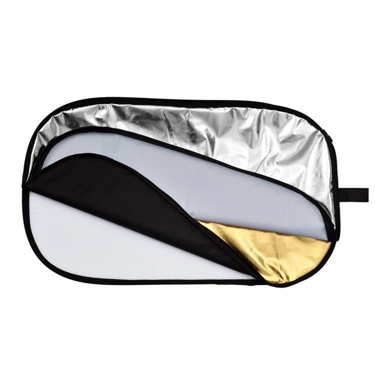 Godox FT05-1 60 x 90cm 5-in-1 Silver / Soft / Gold / White / Black Oval Folding Reflector Board