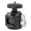 BEXIN HK25 Aluminum Alloy Cold Shoe Tripod Adapter Ball Head (Black) - Tripod Heads by BEXIN | Online Shopping South Africa | PMC TechLife | Buy Now Pay Later Mobicred