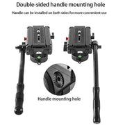 BEXIN VH-105 360 Degree Panorama Heavy Duty Tripod Action Fluid Drag Head (Black)