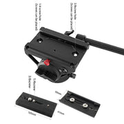 BEXIN VH-105 360 Degree Panorama Heavy Duty Tripod Action Fluid Drag Head (Black)
