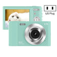 DC302 2.88 inch 44MP 16X Zoom 2.7K Full HD Digital Camera Children Card Camera, US Plug(Green) - Children Cameras by PMC TechLife | Online Shopping South Africa | PMC TechLife | Buy Now Pay Later Mobicred