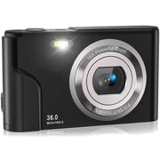 DC311 2.4 inch 36MP 16X Zoom 2.7K Full HD Digital Camera Children Card Camera, US Plug(Black)