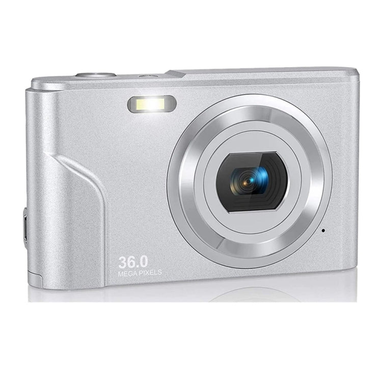 DC311 2.4 inch 36MP 16X Zoom 2.7K Full HD Digital Camera Children Card Camera, UK Plug (Silver)
