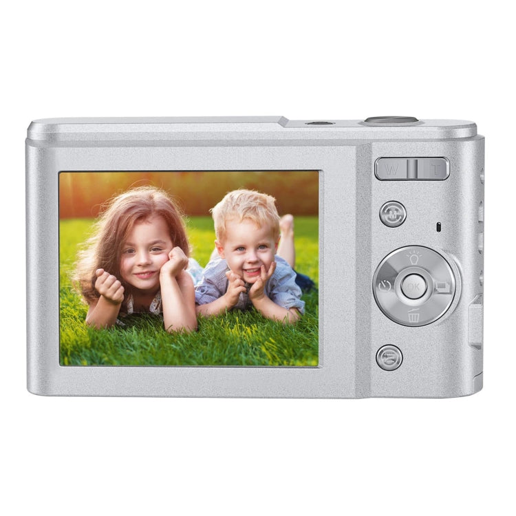 DC311 2.4 inch 36MP 16X Zoom 2.7K Full HD Digital Camera Children Card Camera, EU Plug(Silver)