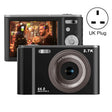 DC302 2.88 inch 44MP 16X Zoom 2.7K Full HD Digital Camera Children Card Camera, UK Plug (Black) - Children Cameras by PMC TechLife | Online Shopping South Africa | PMC TechLife | Buy Now Pay Later Mobicred